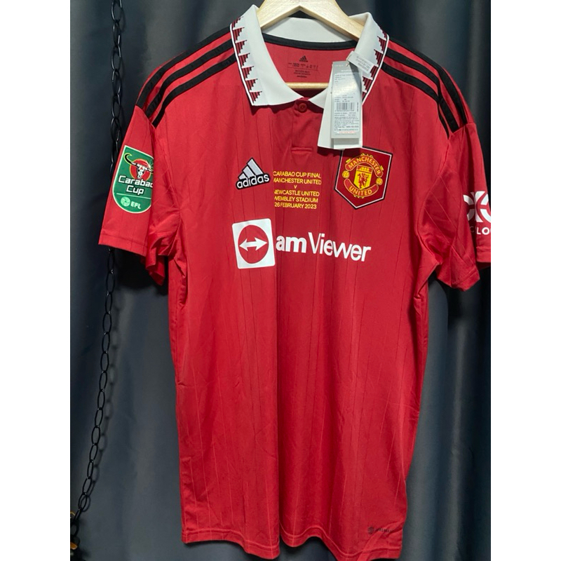 🌟 Manchester United 2022/2023 (Home) Full EFL Cup Final ป้ายห้อย มือ 2 เสื้อแท้ 💯