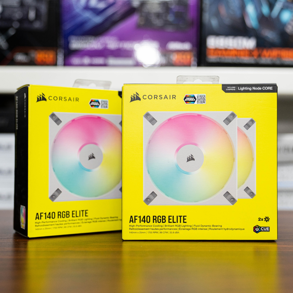 FAN CASE CORSAIR AF140 RGB ELITE WHITE DUAL PACK