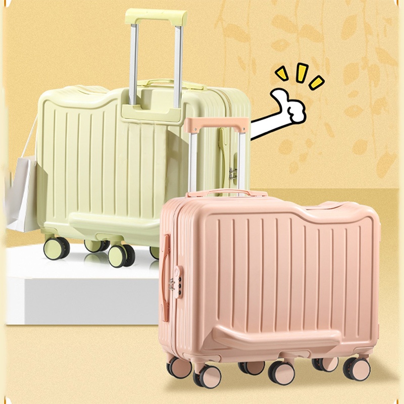 กระเป๋าเดินทาง  แบบตั้งรหัสผ่าน 20 นิ้ว สําหรับเด็ก ขนาดเล็ก น้ําหนักเบา หมุนได้ 360 องศา  ยืดหยุ่น