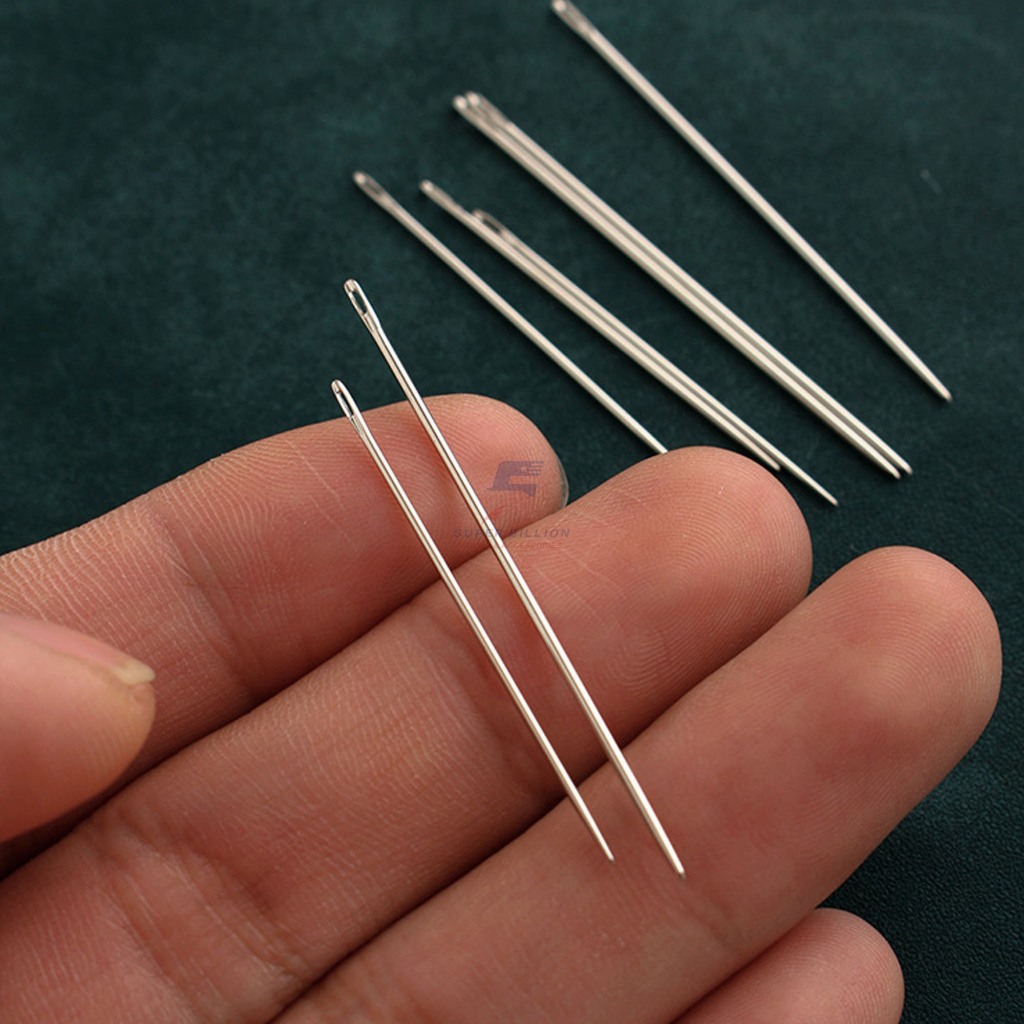 เข็มเย็บหนัง แบบหัวกลม เข็มหนาสม่ำเสมอ เย็บง่าย เย็บลื่น [ราคาเข็ม1 เล่ม]