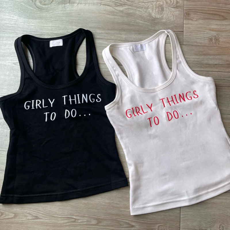 Coolkids.Coolcute | Girly Tank Top เสื้อกล้ามลายสกรีน ทรงสวย