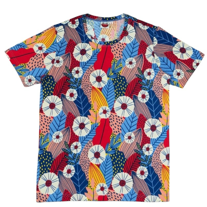เสื้อยืดแตงโมคอกลม/คอวีโปเชี่ยล