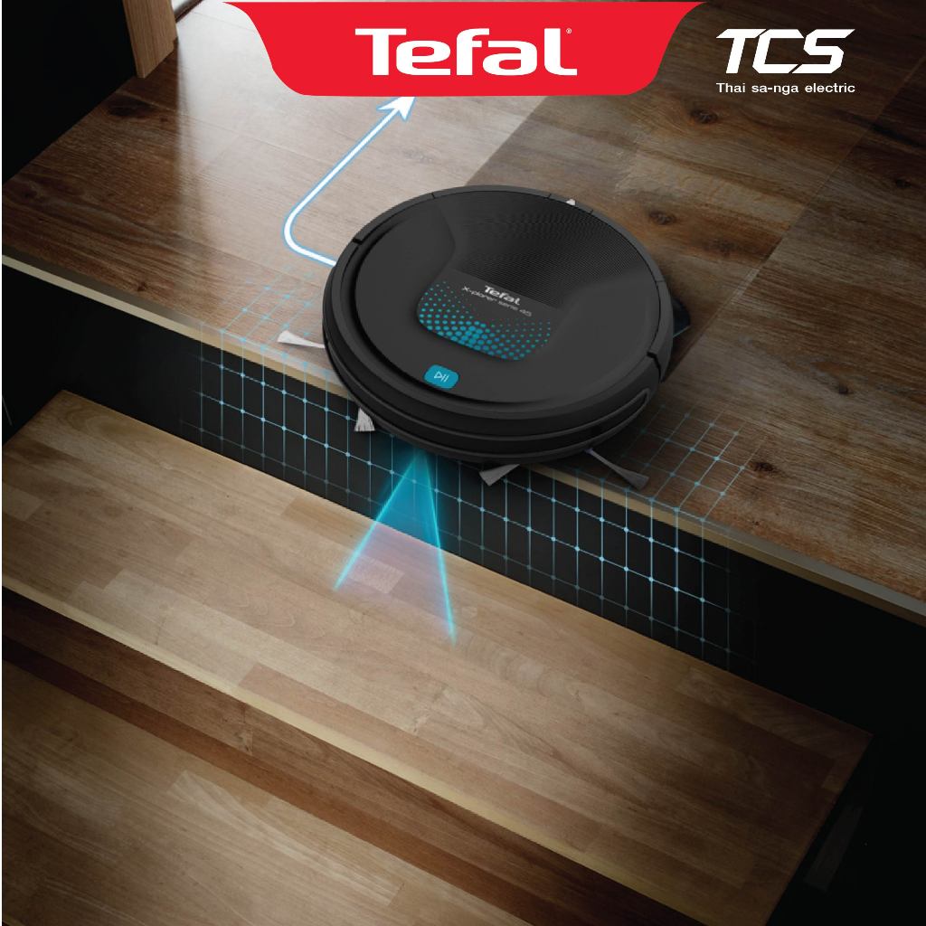 Tefal หุ่นยนต์ดูดฝุ่น+ถูพื้น รุ่น RG8275WH X-PLORER SERIE 45 ใช้งาน150นาที ประกันศูนย์2ปี