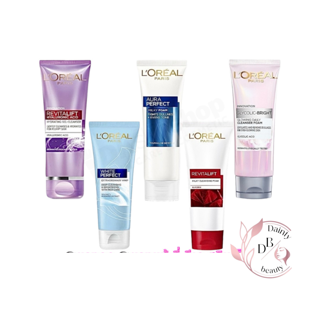 ลอรีอัล ปารีส โฟมล้างหน้า LOreal Paris 100 ml. (มีให้เลือก 5 สูตร)