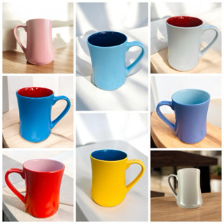 แก้วน้ำ แก้วเซรามิก ทรงลูกแพรหรือทรงสลิมสีด้าน กว้าง4นิ้ว สู…