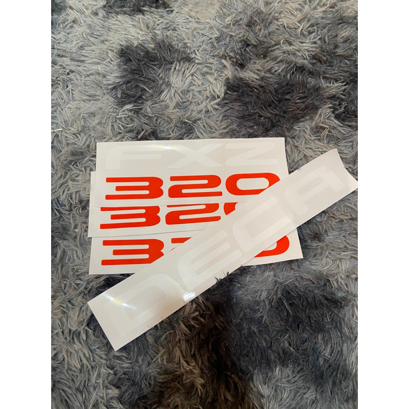 💯สติ๊กเกอร์FXZ320 เดก้า (ชุดได้ทั้งหมด4แผ่น)