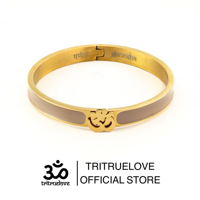 TRITRUELOVE - Luxury Beige Ganesha Bangle