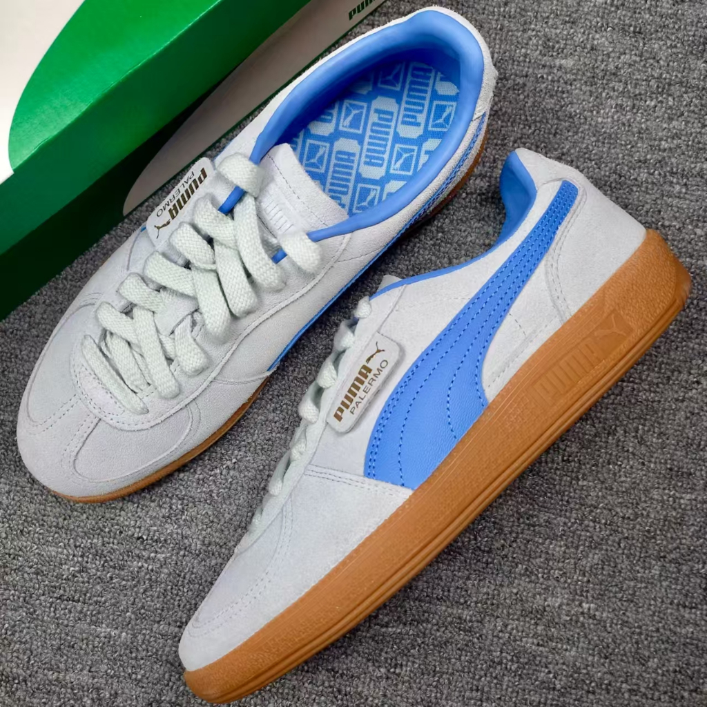 [100% ของจริง] รองเท้าผ้าใบ Puma Palermo สำหรับผู้ชายและผู้หญิงรองเท้าลำลอง 396463-04