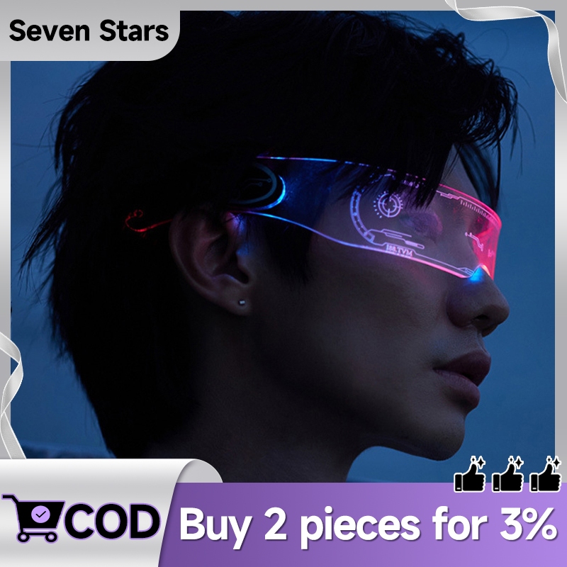 ส่งจากไทย แว่นLED แว่นตาเรืองแสง แว่นตาปาร์ตี้ Props แว่นตา เรืองแสงในที่มืด
