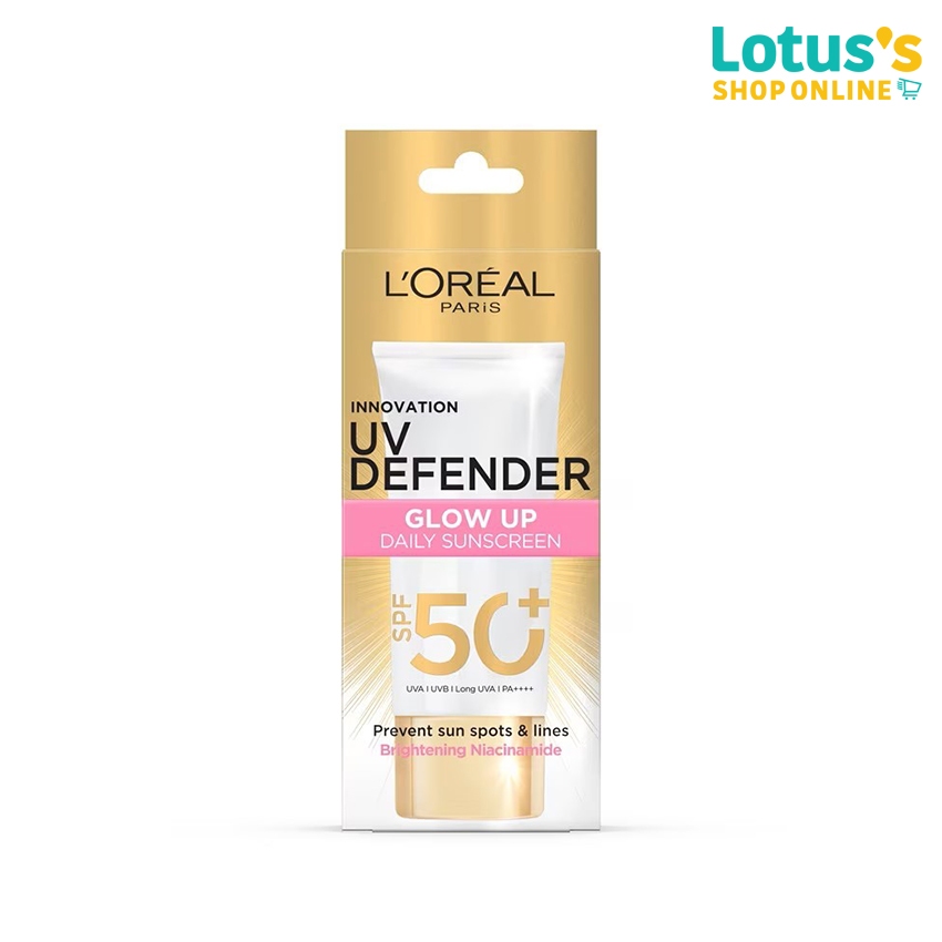 ลอรีอัล ปารีส ยูวี ดีเฟนเดอร์ ไบรท์แอนด์เคลียร์ 50 มล. L'OREAL PARIS UV DEFENDER BRIGHT&CLEAR 50 ML.