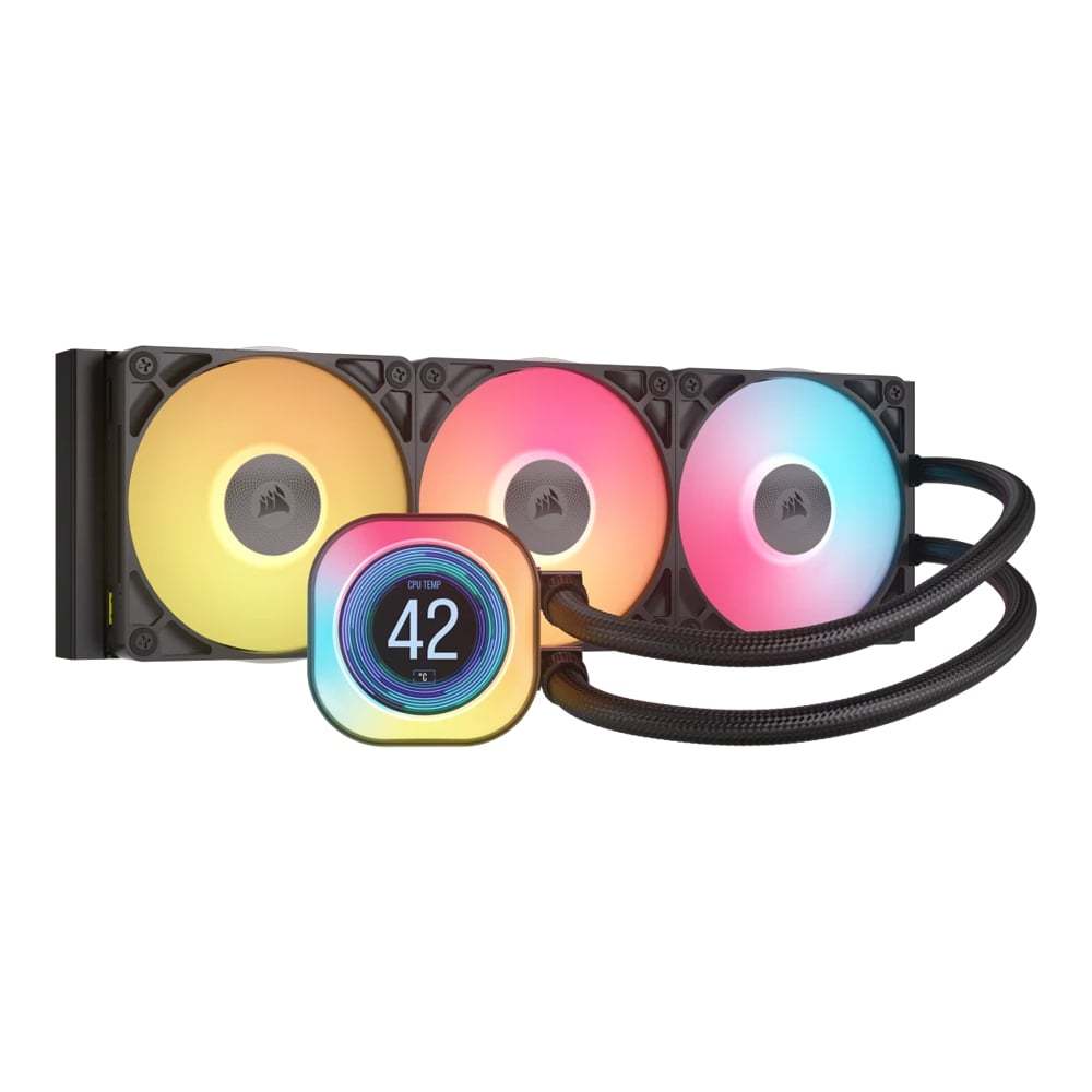 CPU LIQUID COOLER (ระบบระบายความร้อนด้วยน้ำ) CORSAIR ICUE LINK TITAN 360 RX LCD (BLACK)