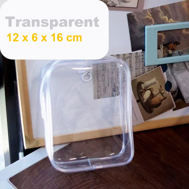 กระเป๋าใสใส่เครื่องสำอาง กระเป๋ากันน้ำ มีตะขอห้อยพกพาได้ กระเป๋าพลาสติก กระเป๋าใส่ของจิปาถะ แบบใสมองเห็นสะดวก - รูปที่ 3