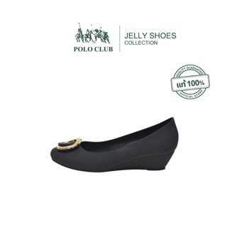 POLO CLUB  รองเท้าคัทชู ยาง หัวมน ส้นเตารีด  รุ่น  JL-4010 ส…