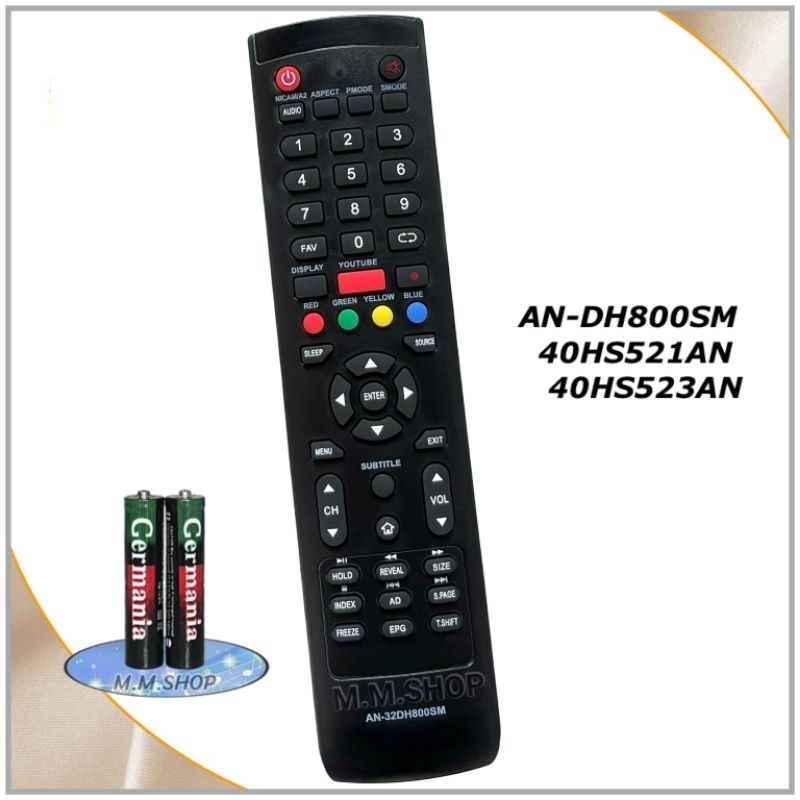 รีโมททีวี   LCD/LED รุ่น AN-32DH800SM, AN-40DH800SM,AN-42DH800SM, 40HS521AN, 40HS523AN