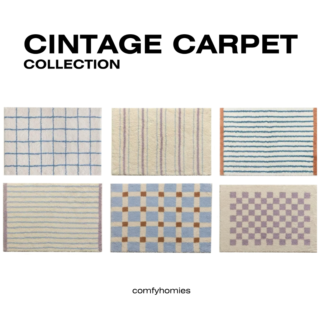 "พร้อมส่ง" พรม CINTAGE CARPET COLLECTION/comfyhomies