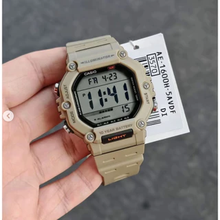 casio ของแท้ประกันศูนย์ นาฬิกาคาสิโอ ผู้ชาย AE1600 รุ่น AE-1600H/ SMILE168 ประกันศูนย์cmg/c-thong