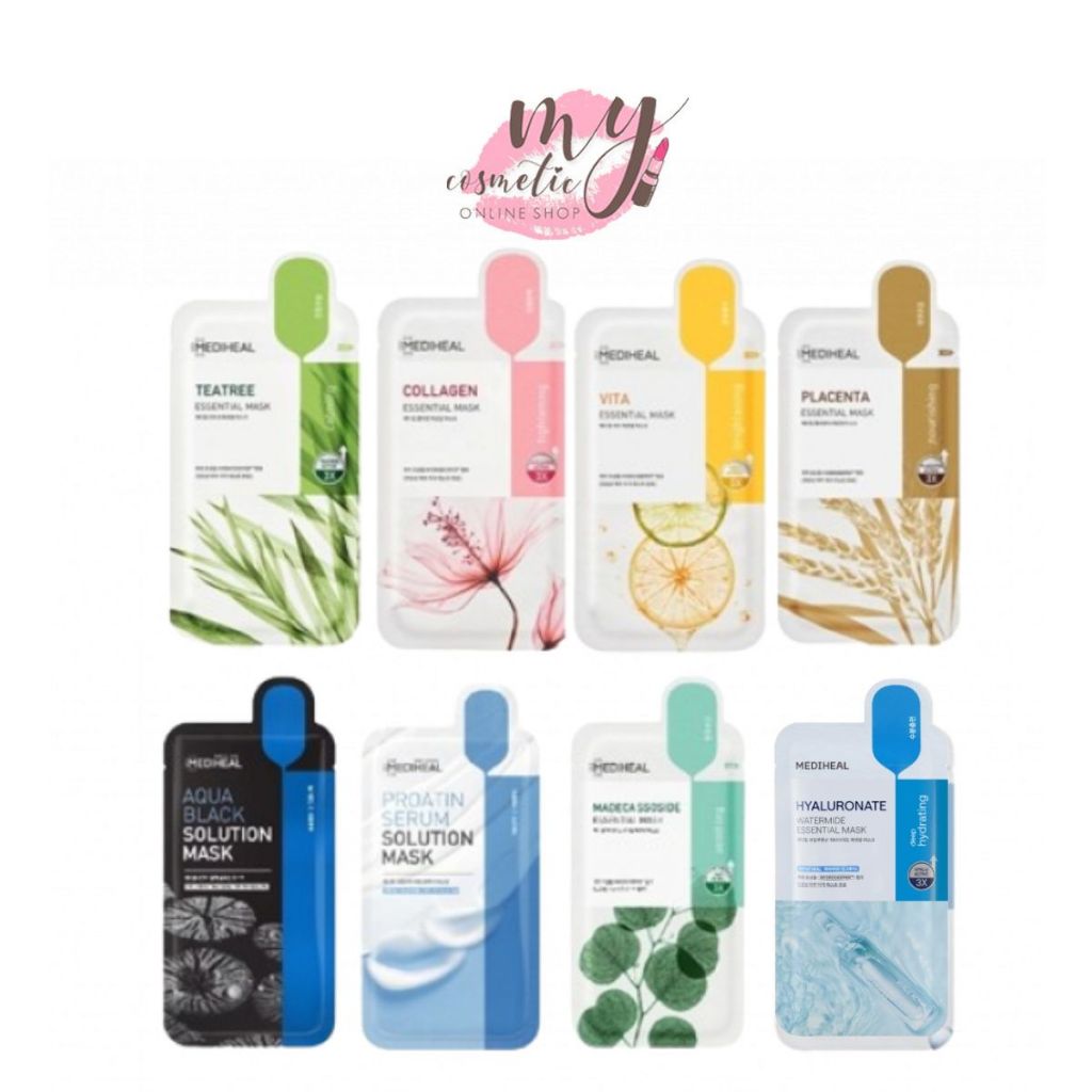 ( แท้ / พร้อมส่ง ) Mediheal Essential Mask [ แบ่งขาย 1 แผ่น ] #ฉลากไทย