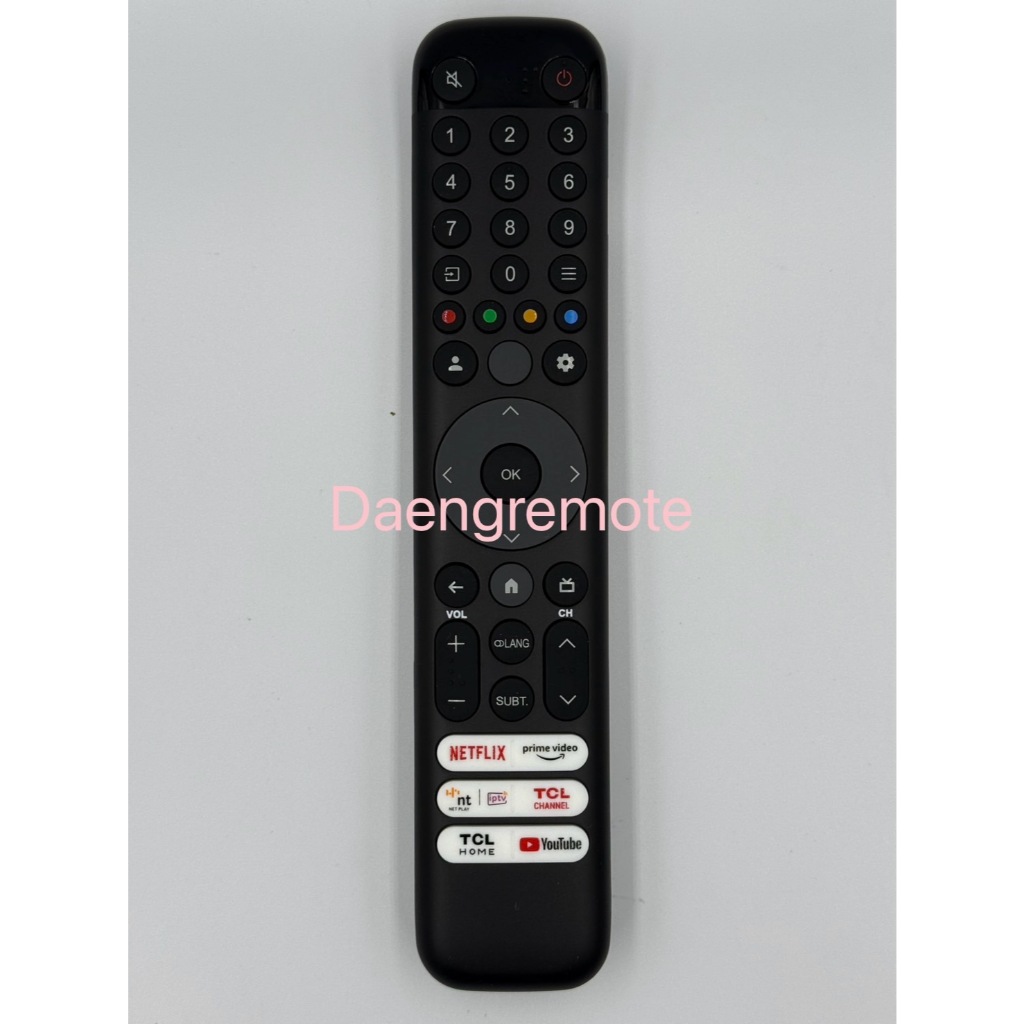 รีโมททีวีที่ใช้งานได้กับ  TCL รุ่น  C855 **ไม่มีคำสั่งเสียง** ใช้กับรุ่น 65C855/75C855/65C747/V6B