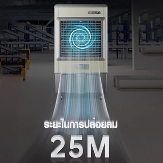 AOQU พัดลมไอเย็นอุตสาหกรรม 220L/240L 2ลมแรงพิเศษ❄️ครอบคลุม150-300㎡ ปรับ3ระดับ+จ่ายลม25เมตร เติมน้ำ3แบบ สำหรับโรงงาน/ห้าง
