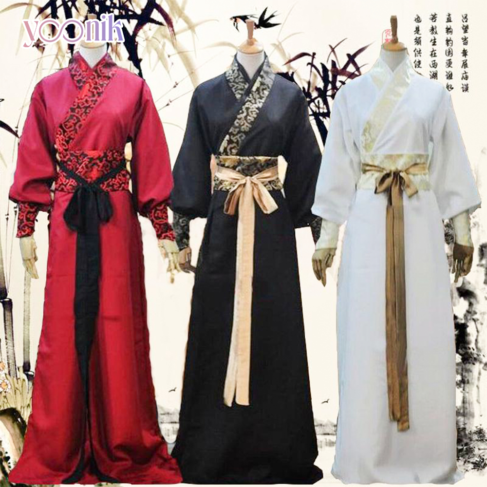 ชุดจอมยุทธ จีนโบราณ มีให้เลือก 2สี ขาว/ดำ เหมาะสำหรับผู้ชาย / หญิง