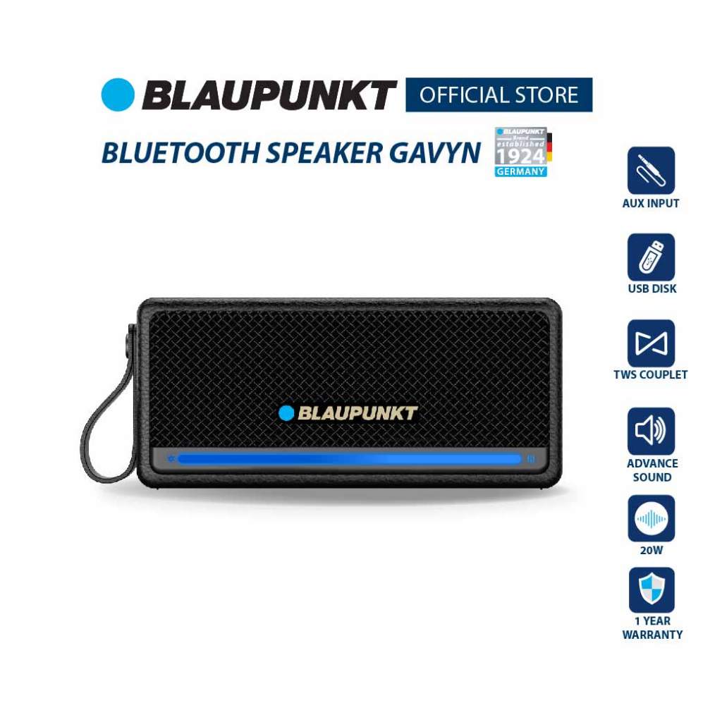 BLAUPUNKT ลำโพงบลูทูธพกพา 20 วัตต์  BLUETOOTH SPEAKER รุ่น GAVYN แบตเตอรี่ 2000mAh เวอร์ชั่นระบบ 5.4 ราคา ถูกที่สุด ดีลบีเคเค แกลเลอรีภาพที่ 5