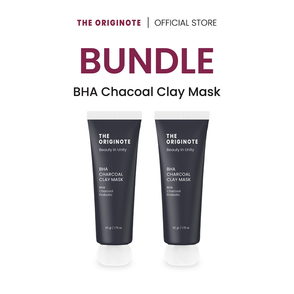 [เซตคู่] The Originote มาส์กโคลนชาร์โคล BHA The Originote BHA Charcoal Clay Mask