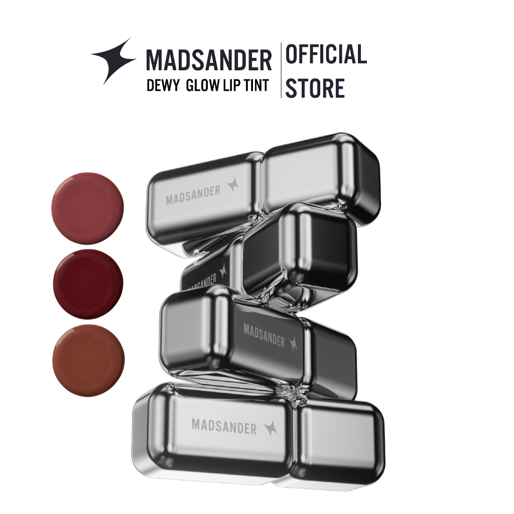 Lipstick Madsander Dewy Glow Lip Tint 4g. ลิปสติก แมดแซนเดอร์ ลิปทิ้นท์ติดทนนาน (ลิปสร้างปาก)