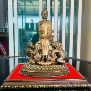 พระประจำวันเกิด แร่เหล็กน้ำพี้ หน้าตัก5นิ้ว (รุ่นใหญ่)แถมฟรีฐานรองพระ