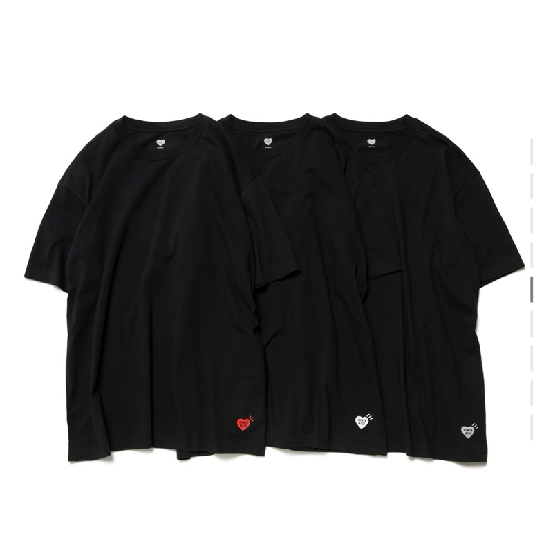 human made 3-PACK T-SHIRT SET แพ็คเสื้อยืด 3 ตัว พรีเมี่ยมคอตตอน