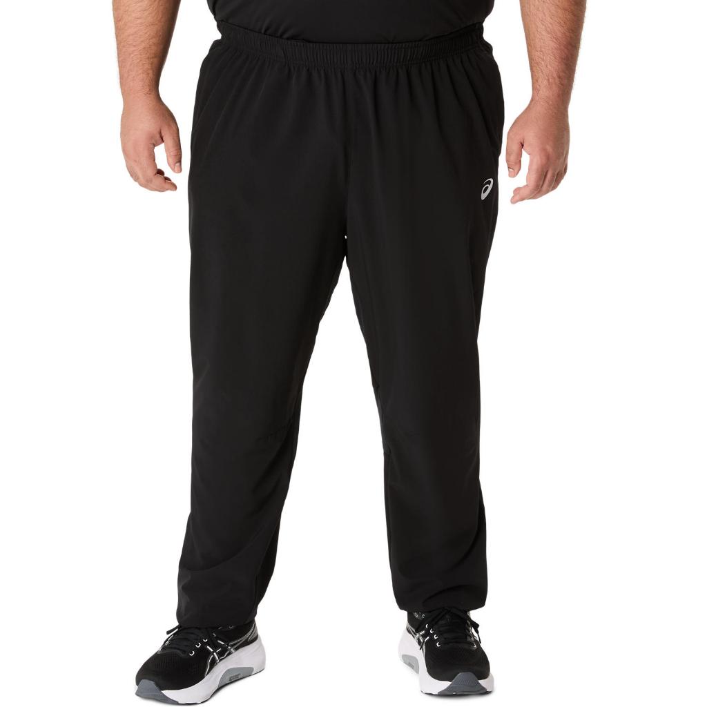 ASICS : 2011D229.001 ASICS SILVER WOVEN PANT MEN RUNNING ผู้ชาย กางเกงขายาว ของแท้ PERFORMANCE BLACK