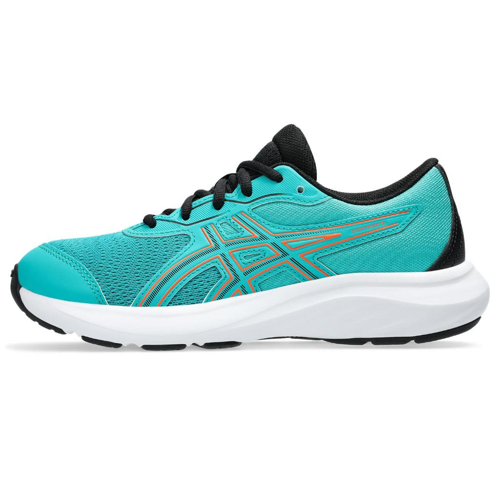 ASICS : 1014A337.403 CONTEND 9 GS KIDS RUNNING เด็ก รองเท้าวิ่ง ของแท้  WAVE TEAL/BLACK
