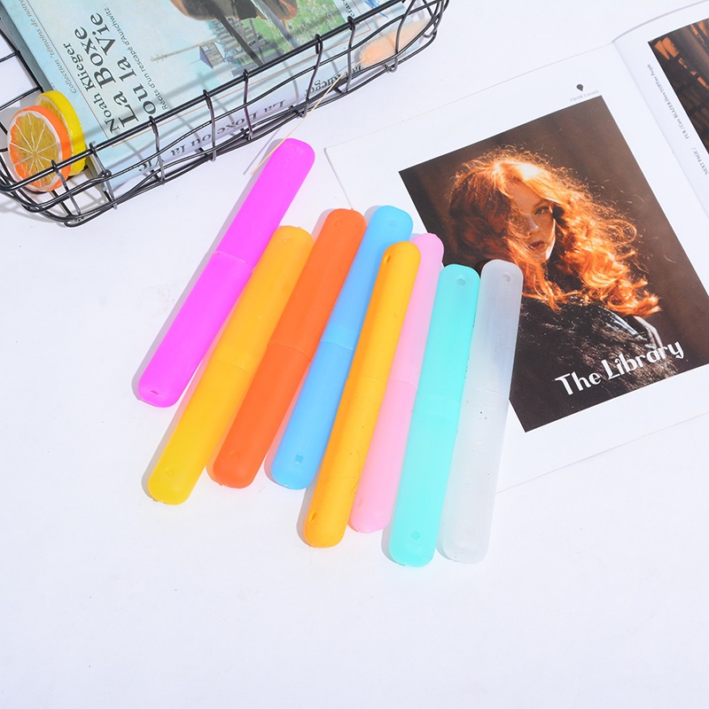 กล่องเก็บแปรงสีฟัน เดินทาง กลางแจ้ง สร้างสรรค์ กล่องเก็บแปรงสีฟัน พกพา ประหยัดพื้นที่ไปโรงเรียนฝาครอบหัวแปรงสีฟันแบบพกพา