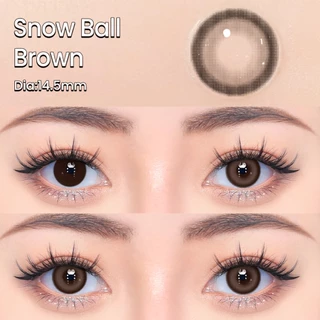 เลนส์รายเดือน UYAAI×FRESHLADY Lulu Series| Snow Ball Brown&Gray สีธรรมชาติ เหมาะสำหรับผู้เริ่มต้น14.5mm [0.00-4.00 ]