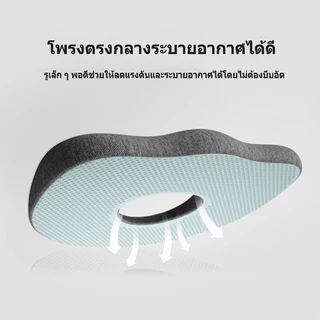 เบาะ, หมอนอิง, หมอนโดนัท, หมอนอิ่มเมมโมรี่โฟมรูปโดนัทสําหรับเบาะรถเข็นและป้องกันแผลกดทับ, สองสี