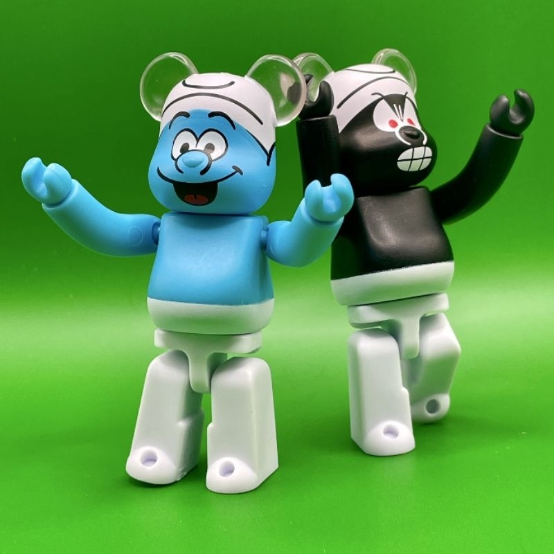 (ของแท้) BE@RBRICK 100% Series 49 Cute: The Smurfs (bearbrick)