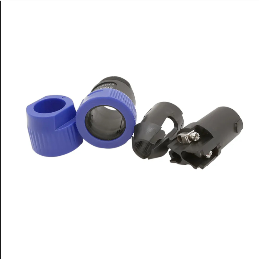 ขั้วต่อปลั๊กตัวผู้4ขา NL4FC สีส้มและสีฟ้า,ขั้วต่อลำโพงตัวเมียชุดลำโพง4ขั้วขั้วต่อเต้ารับ4ขาจำนวน2ชิ้น