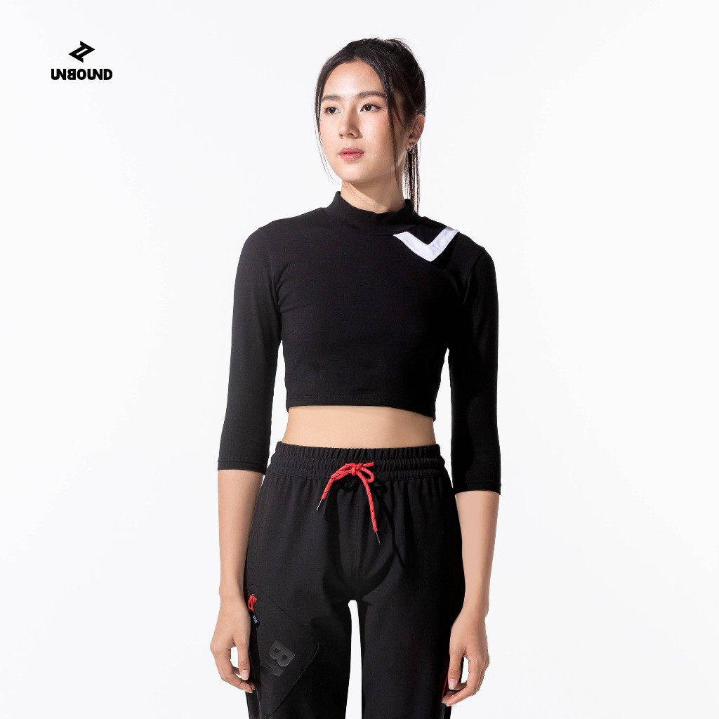 UNBOUND SAILOR-COLLAR HIGH NECK TEE เสื้อครอป คอเต่า