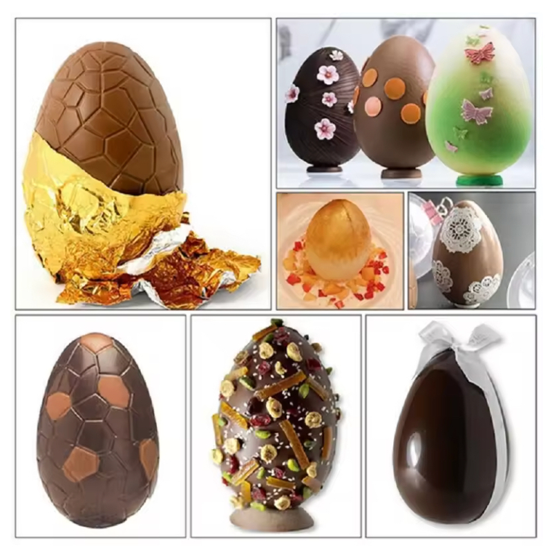 พิมพ์ช็อคโกแลต 3D อีสเตอร์ ไข่ กระต่าย หลายขนาด Easter Chocolate Candy Jelly Mold วัสดุ Polycarbonate, Plastic, Silicone