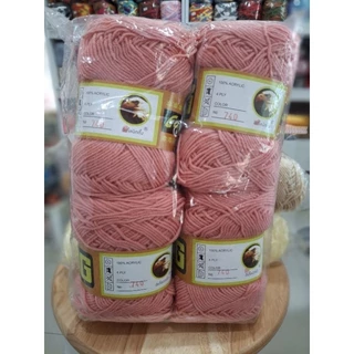ไหมพรมอีเกิ้ล(ยกห่อ/4 ม้วน)1 ห่อต่อ1สี