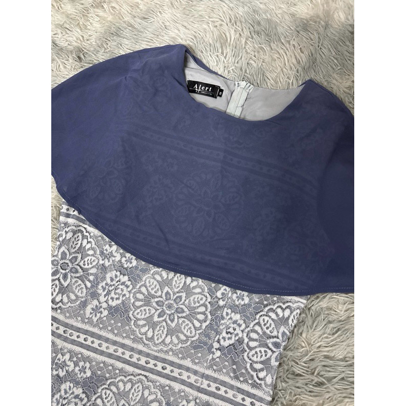 เดรสลูกไม้งานป้าย Alert size M