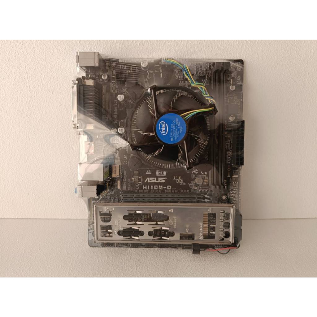 เมนบอร์ด ASUS H110M-D Socket 1151 CPU i3-7100 รองรับแรม DDR4 พร้อมฝาหลัง พร้อมใช้งาน (ร้านค้าส่งเร็ว