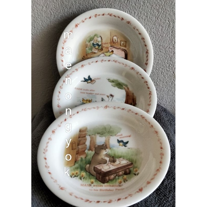 จานแบ่ง NIKKO company Japan งานเซรามิค มือสอง สภาพใหม่มาก