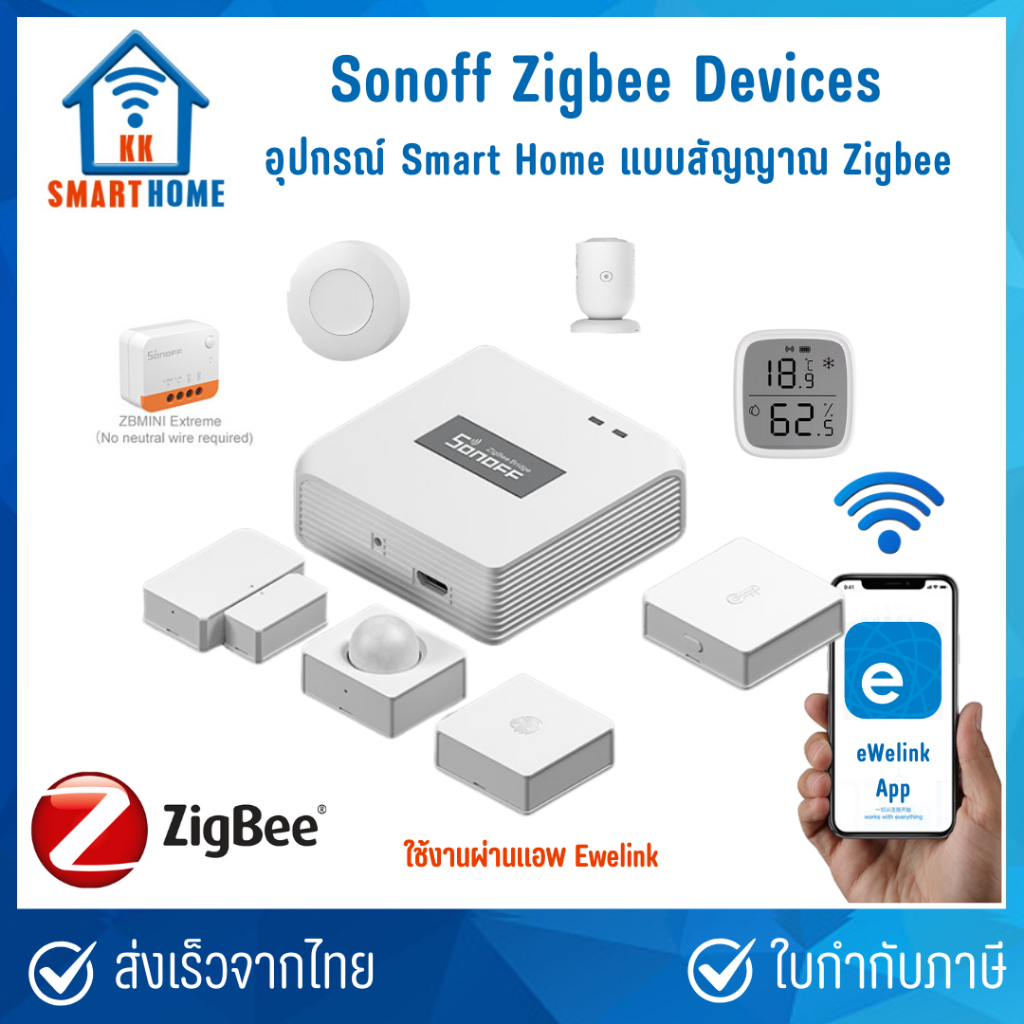 Sonoff Zigbee ZB bridge Pro อุปกรณ์รับส่งสัญญาณ Zigbee Sonoff รุ่น ZBBridge-P เซ็นเซอร์ Zigbee
