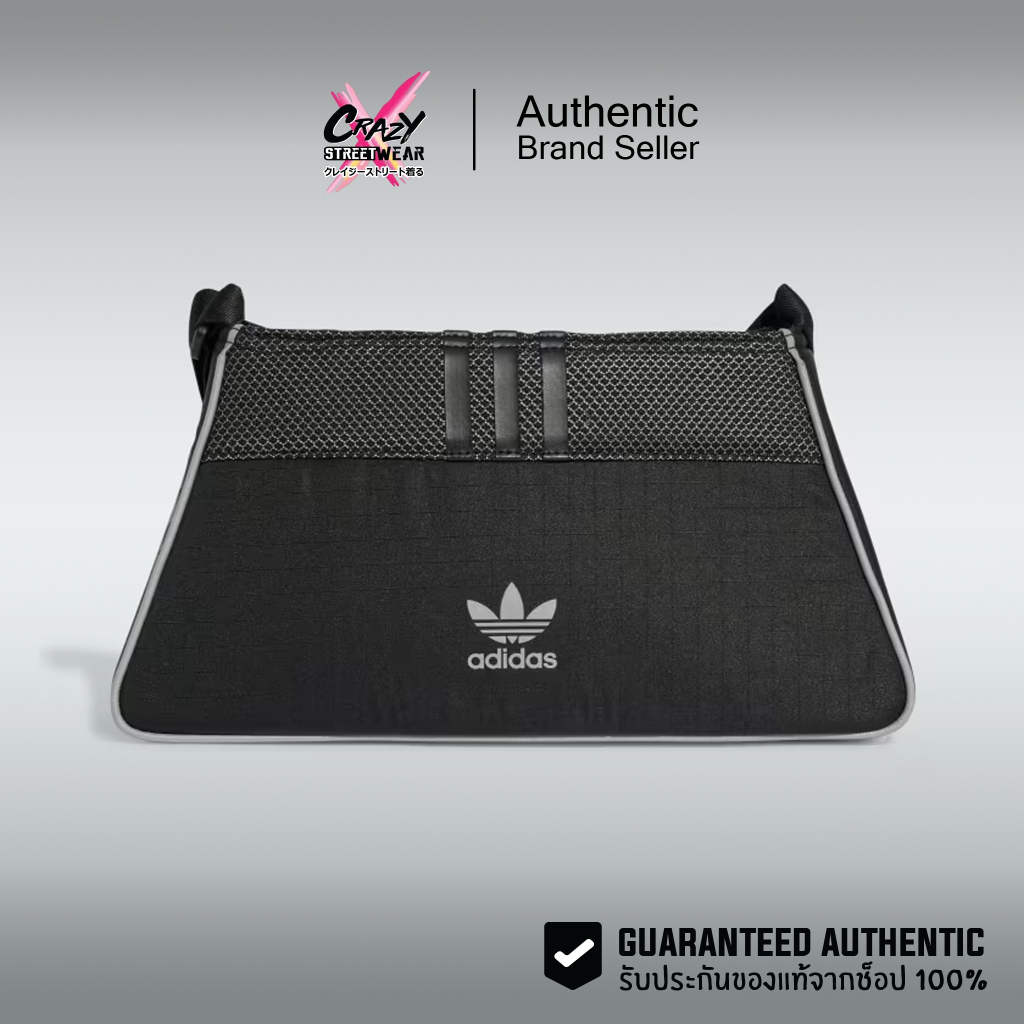 กระเป๋าถือ Adidas Mini Airliner Bag ของแท้ 100% สีดำ ( IW8621 ) ลิขสิทธิ์แท้ Adidas กระเป๋า Women