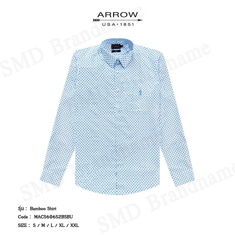 Arrow เสื้อเชิ้ตแขนยาว รุ่น Bamboo Shirt Code: MACS606S2BSBU