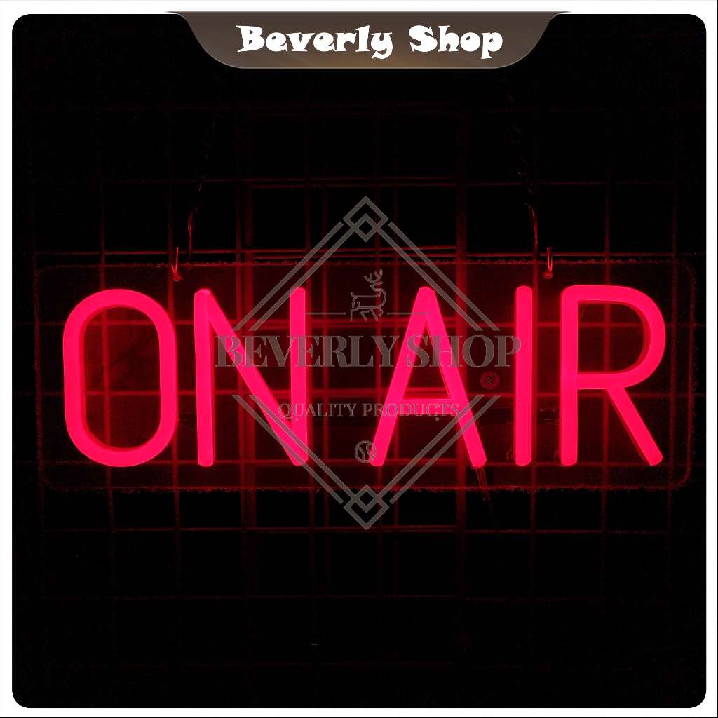 ON AIR ขนาด 38x 13cm ป้ายไฟนีออน หน้าร้าน ไฟตัวอักษร ตกแต่งหน้าร้าน สร้างความโดดเด่นให้ร้านคุณ