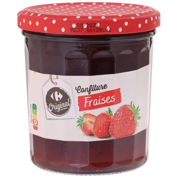 Carrefour Bio Confiture Fraises คาร์ฟูร์ แยมสตรอว์เบอร์รี่ 360g.