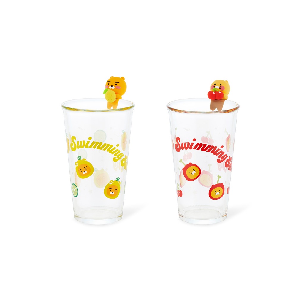 KAKAO Soda Cherry Figure Glass Cup Set แก้วใส