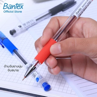 Bantex ปากกาลูกลื่น ปากกา เขียนลื่น 0.7มม พร้อมคลิปหนีบ ด้ามจับนุ่ม หมึกเข้ม เขียนง่าย Ballpoint Pen