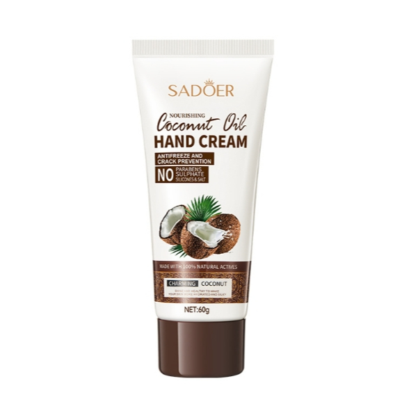 Sadoer Coconut Oil Hand cream ( ใหม่ ) ครีมทามือ ครีมทามือมะพร้าว บำรุงผิวมือ ขาวเนียนนุ่ม ชุ่มชื้น 